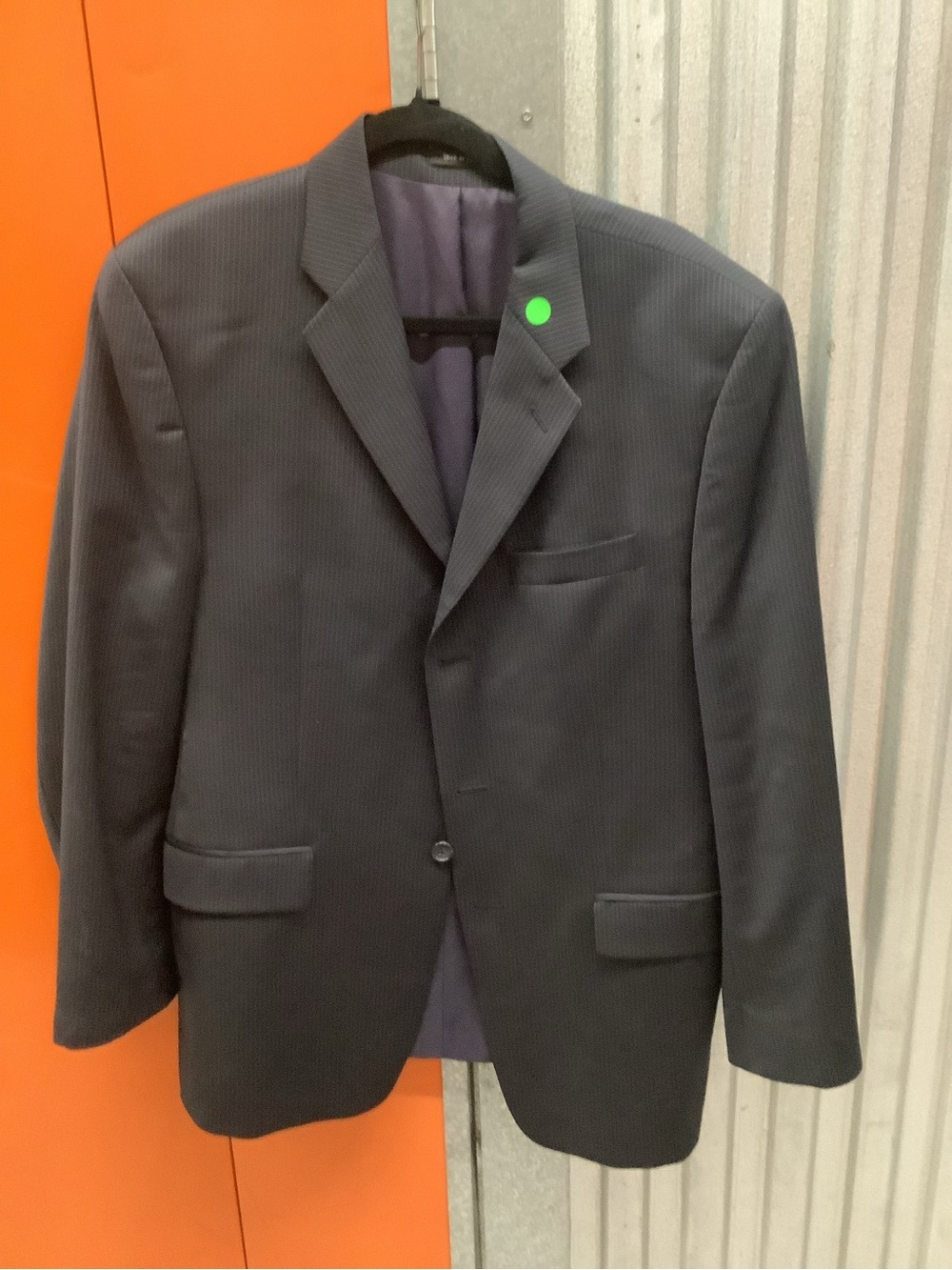 Calvin Klein Men's Charcoal Pinstripe Blazer